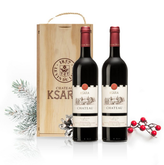 Chateau Ksara 2019 Wood Box Double