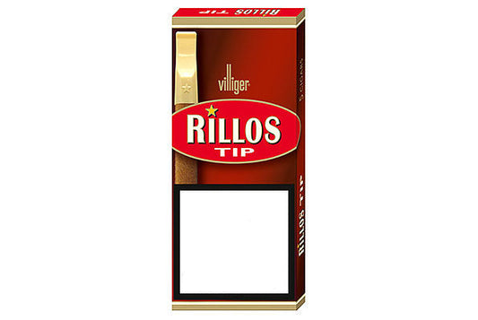 Villiger Rillos Tip cigarette pack on a white background